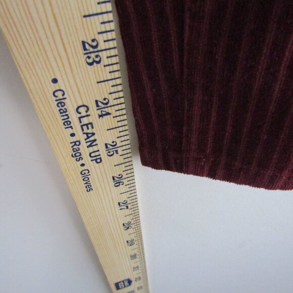 Indigo Rein Corduroy Skinny Jeans 24 Burgundy Red Casual Fall Cozy - Picture 10 of 11